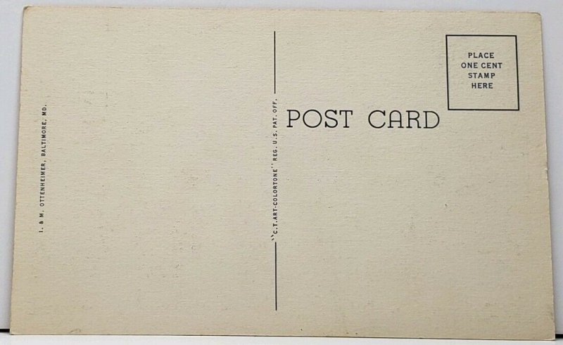 Baltimore Md Preston Gardens Maryland Postcard I2