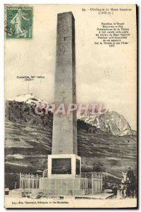 Postcard Ancient Obelisk Du Mont Genevre