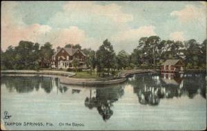 Tarpon Springs FL On the Bayou TUCK Postcard c1910