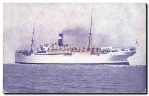 Postcard Old Ship Boat Fabre Line SS Asia