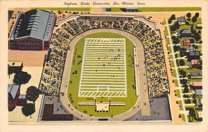 Stadium-Drake University Des Moines, Iowa, USA Football Stadium Unused 