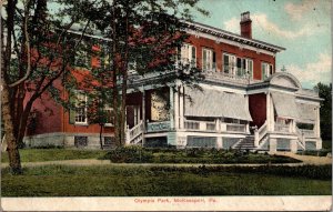 Postcard Olympia Park in McKeesport, Pennsylvania