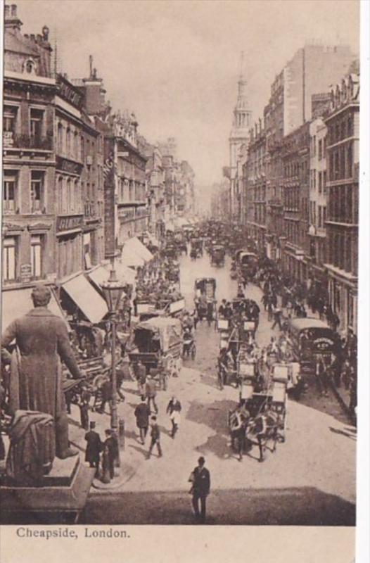 England London Cheapside Street Scene