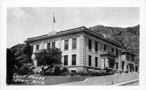 Clifton Arizona Court House 1940s RPPC Photo Postcard 20-1580