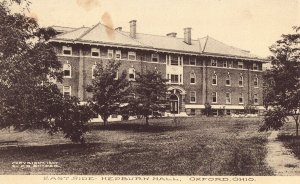 East Side, Hepburn Hall - Oxford, Ohio postcard