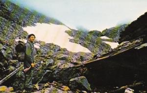 Alaska Hunter At Chilkoot Pass Summit