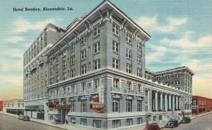 Vintage Postcard Hotel Bentley Building Alexandria Louisiana LA Red River News