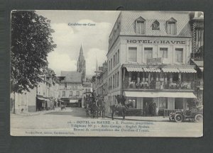 Ca 1935 Post Card Le Harve France Grand Hotel du Harve Near Opera House