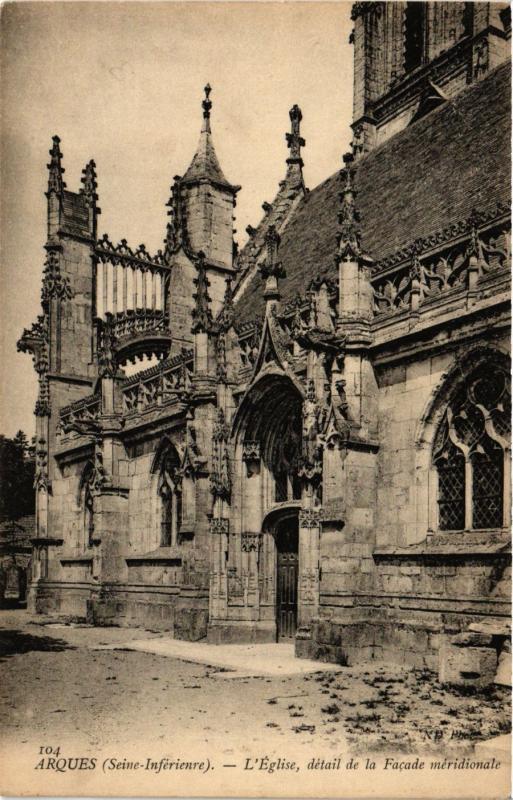 CPA ARQUES-L'Église detail de la Facade meridionale (347448)