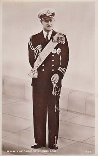The Duke Of Edinburth Military Staff Unifomr Real Photo Postcard Mint
