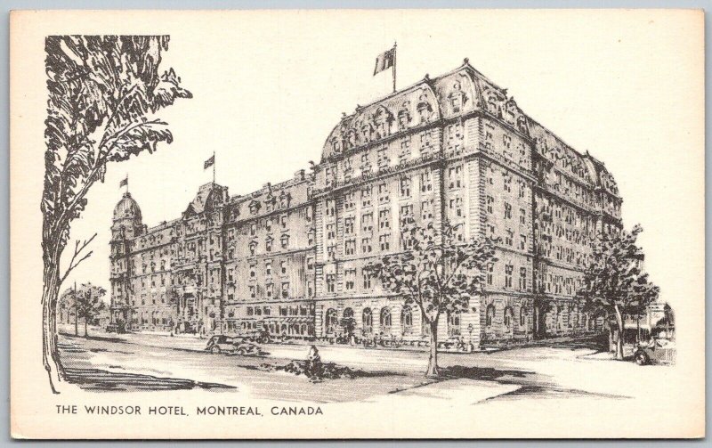 Montreal Canada 1930-40s Postcard The Windsor Hotel