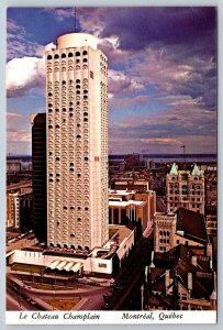 Le Chateau Champlain, Montreal, Quebec, Chrome Aerial View Postcard #2