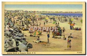 Old Postcard Bathing Beach at Hampton Neach