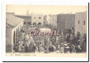 Algeria Biskra Old Postcard The march