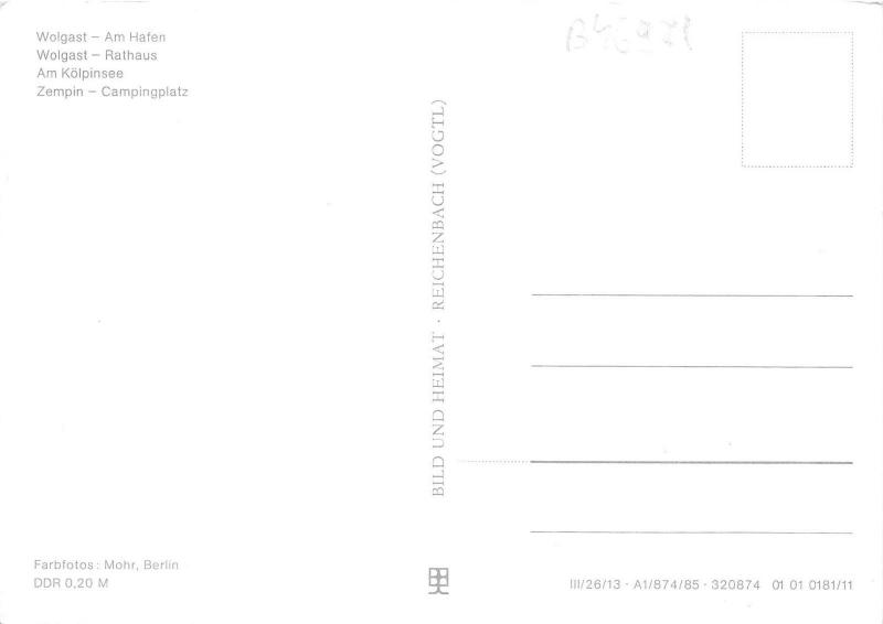 B46971 Wolgast Am hafen Usedom  germany