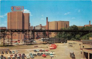 Postcard 1950s Wisconsin Milwaukee Ber brewery Miller automobiles WI23-1265