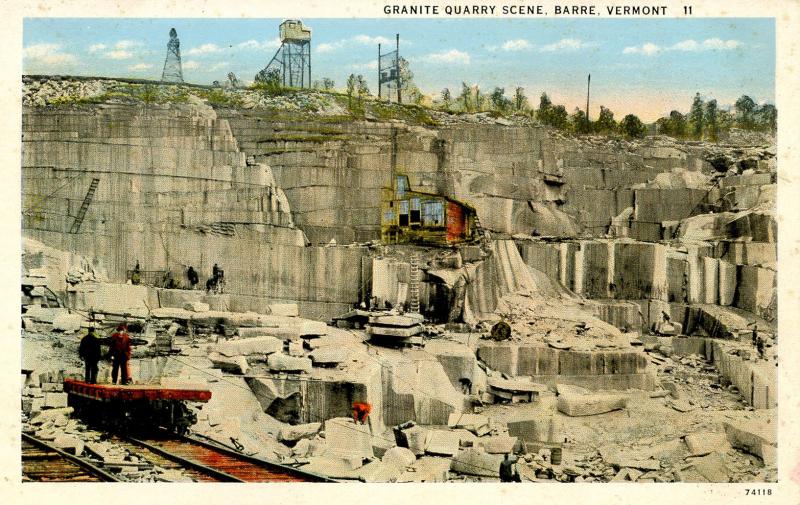 VT - Barre.  Granite Quarry  Scene