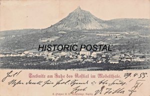 TREBNITZ BOHEMIA CZECH REPUBLIC~Fuße Kostial Modelthale~1899 PIETZNER POSTCARD