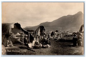 c1910's Boer Nachmal Camp Sapsco South Africa Durban Natal RPPC Photo Postcard 