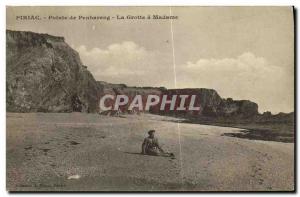 Old Postcard Piriac Pointe Penhareng Cave has Mrs.