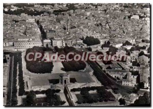 Postcard Modern Montpellier View Aerienne Sur Le Jardin Du Peyrou