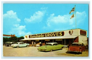 1960 Classic Cars Seminole Groves Largo St. Petersburg Florida, FL Postcard 