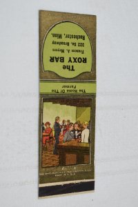 The Roxy Bar Rochester Minnesota 20 Strike Matchbook Cover