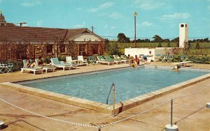 Joliet, IL Illinois  MANOR MOTEL  Pool Scene  ROADSIDE~ROUTE 66 Vintage Postcard