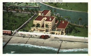 Vintage Postcard Hotel Wofford Landmark Miami Beach Florida E. C. Kropp Co. Pub.