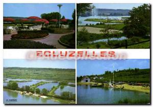 Postcard Modern Ecluzelles On The Water Plan