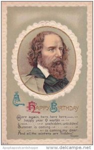 Birthday Greetings Tennyson Embossed Literature Series