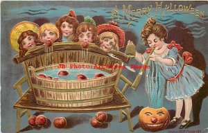 Halloween, Sanders No 366-2, Children Bobbing for Apples, JOL on Floor