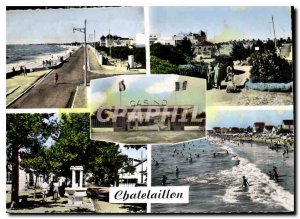 Modern Postcard Chatelaillon La Digue and Casino Municipal Park Entrance Casino