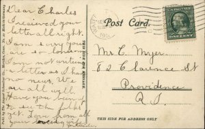 Waterbury CT Elks Bldg c1910 Postcard