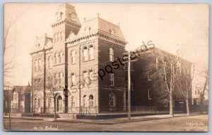 K48/ Jersey City New Jersey RPPC Postcard c1910 No 12 School Building 512