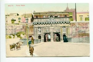 425899 MALTA Porta Reale Vintage postcard