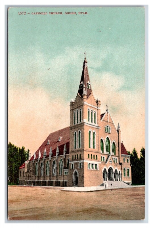 Catholic Church Ogden Utah UT UNP DB Postcard T20