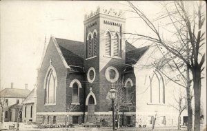 Mitchell SD Congregational Church 1909 Used Real Photo Postcard