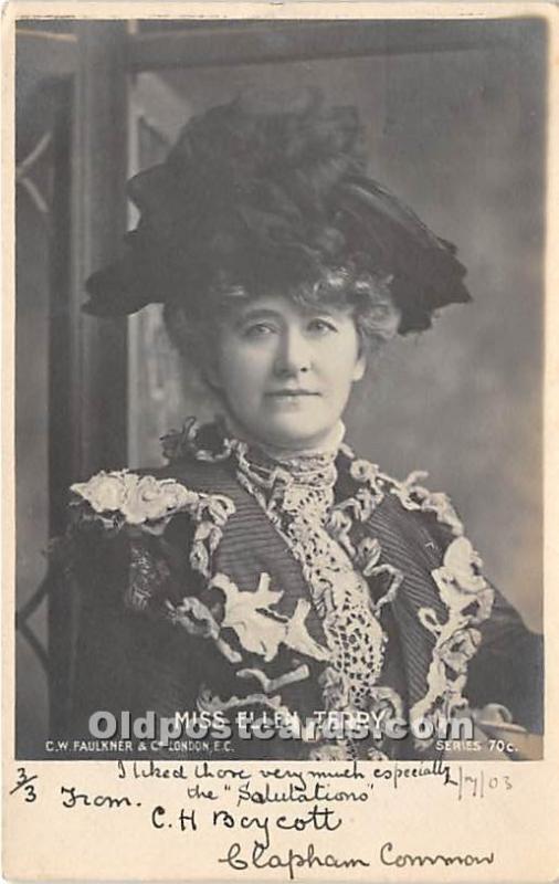 Miss Ellen Terry Theater Actor / Actress 1903 