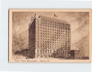 Postcard Hotel Pere Marquette, Peoria, Illinois