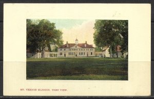 Virginia, Mount Vernon - West View - [VA-254]
