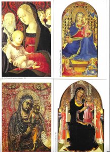 The Virgin with the Child, by famous painters Fine paintings, modernn postcard