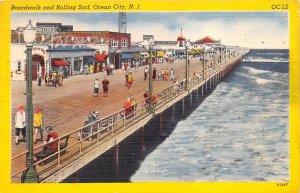 Boardwalk and Rolling Surf Ocean City, New Jersey NJ