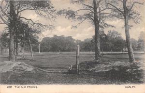 HADLEY UK THE OLD STOCKS~ PHOTO POSTCARD 1905