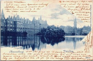 Netherlands Den Haag The Hague Vijverberg Vintage Postcard C070