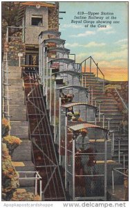 Colorado Royal Gorge Upper Station Incline Railway 1943