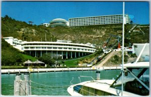 VINTAGE POSTCARD THE EL CONQUISTADOR HOTEL COMPLEX LAS CROABAS PUERTO RICO