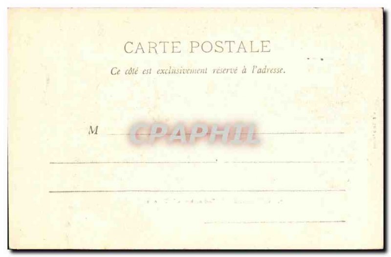 Old Postcard Compiegne Park in Lower Terrace of the