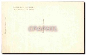 Old Postcard Paris Hotel Des Invalides Interior Du Dome
