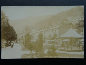 Derbyshire MATLOCK BATH Promenade Gardens & Bandstand? c1905 RP Postcard